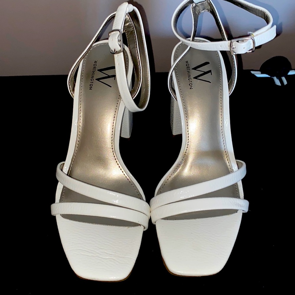 Worthington Only Worn Once White Sandals For sale! All offers welcome!